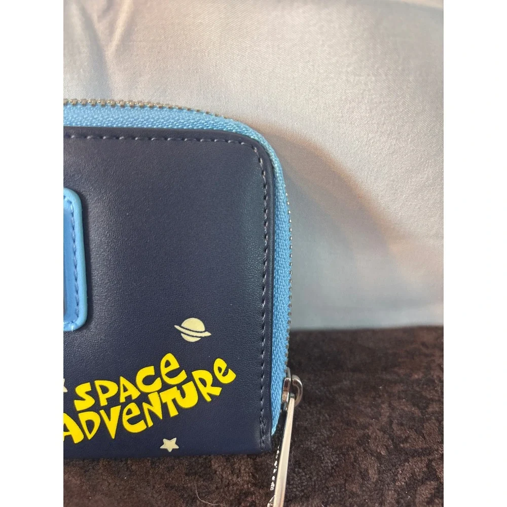 Disney Loungefly Lilo and Stitch Space Adventure Zip Wallet Navy Blue‎ Kids